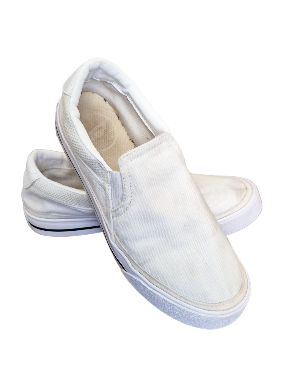 Nike Court Legacy Canvas Slip-On Sneakers White Women's Size 6.5 (EU 37.5)
